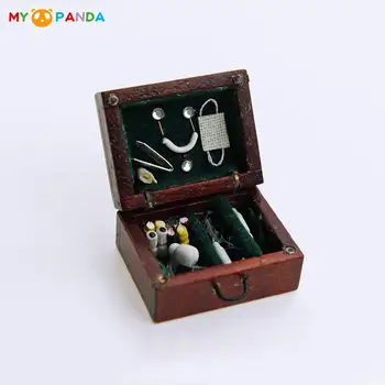 1 комплект Миниатюрных аксессуаров для кукольного домика, Мини-медицинская коробка, набор для моделирования Инструментов Доктора, модель для декора кукольного домика, игрушки для ролевых игр