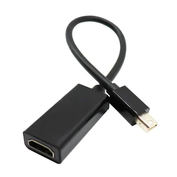 1080P Мини-дисплей с портом, совместимым с HDMI, Конвертер Mini DP Display Port В HDMI-совместимый кабель-адаптер для Macbook Pro
