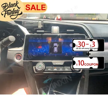 128 Г Android 10.0 PX6 DSP для Honda Civic 2016-2019 DVD GPS Автомобильная навигация Автомобильное Радио Видео Стерео Многофункциональный хост CarPlay