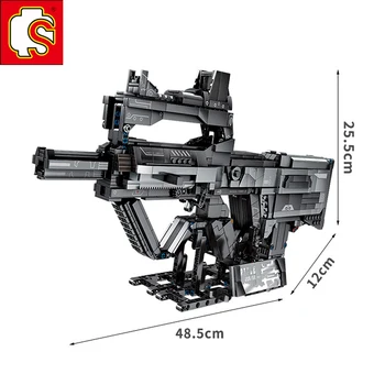 1430 ШТ Технический пистолет эксперт креативная модель строительные блоки кирпичи военное оружие спецназ мировой войны PUBG 98K AK47 Блуждающая Земля