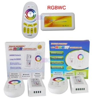 2,4 G RGB светодиодный Контроллер RGBW с Сенсорным экраном Пульт дистанционного Управления DC 12V 24V RGBWC Подсветка Ленты диммер Для 5050 RGB/RGBW/RGB + CCT светодиодная лента