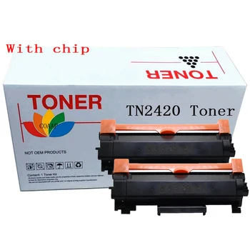 2 x Совместимый тонер-картридж TN 2420 для Brother DCP L2510D, L2530DW, L2537DW, MFC L2730DW, L2750DW, L2710DW, HL L2375DW с чипом