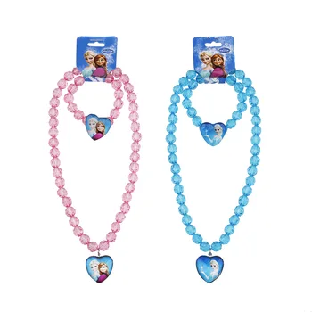 2 шт./лот, новинка 2019, аксессуары для детских кукол, ожерелье + браслет, замороженные высококачественные аксессуары, подарок на день рождения для девочки
