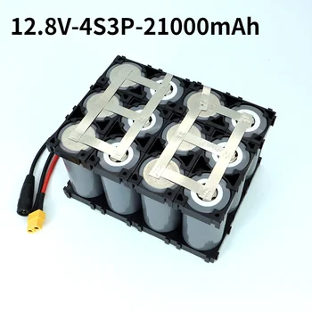 32700 Lifepo4 Batterie 4S3P 12.8V 21Ah Avec 4S 20A Maximum 60A Équilibré BMS Pour Le Bateau Électrique Alimentation Sans Interru