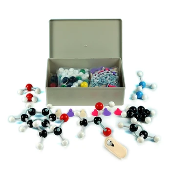 448F 307 шт. Набор молекулярных моделей с цветовой кодировкой атомов для неорганической и органической химии