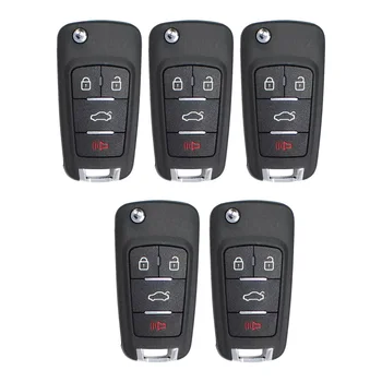 5 шт./лот KEYDIY NB18 Универсальный 4-кнопочный автомобильный ключ с дистанционным управлением для KD900/-X2 MINI/-MAX для стиля
