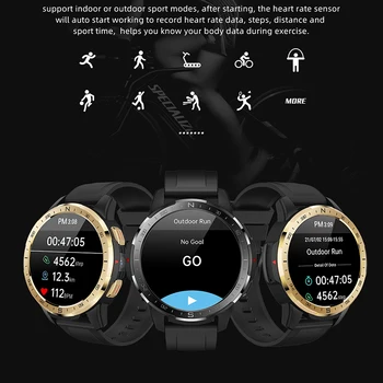 Ajeger Смарт-часы Мужские 4G LTE Android 9,1 Wifi Bluetooth GPS 1,6 