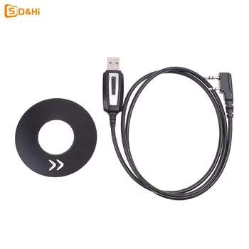 Baofeng USB Кабель для программирования С компакт-диском с драйверами Для Baofeng UV-5R UV5R 888S Двухстороннее Радио Двойная Рация