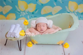 Dvotinst Реквизит для детской Фотосъемки Милая Мини-ванна в стиле ретро, Позирующая Зеленая ванна, Аксессуары для Фотосъемки, Реквизит для студийной съемки
