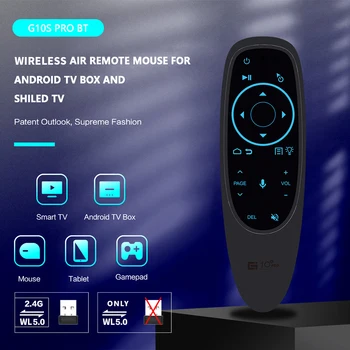 G10S Pro голосовой пульт дистанционного управления 2.4G Bluetooth 5.0 Беспроводная воздушная мышь с гироскопом и подсветкой Smart TV контроллер для Android TV Box