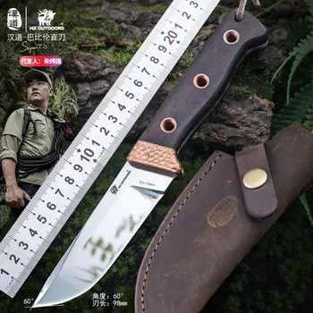 HX на открытом ВОЗДУХЕ Зеркальное лезвие 58HRC, Походные Охотничьи Ножи, туристический нож для выживания, Походные инструменты на открытом воздухе