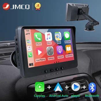 JMCQ Универсальный 7-дюймовый автомобильный радиоприемник, мультимедийный видеоплеер, беспроводной Carplay и Android Auto Bluetooth для Kia Nissan Toyota Hyundai