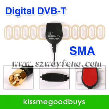 SMA Автомобильная цифровая телевизионная активная антенна Мобильная автомобильная цифровая антенна DVB-T ISDB-T с усилителем + бесплатная доставка