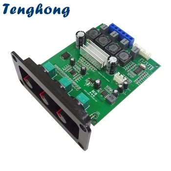 Tenghong TPA3116D2 Bluetooth 5,0 Цифровой Усилитель Мощности Аудио Плата 50 Вт * 2 2,0 Стерео Усилитель звука Высоких частот и басов С Панелью DIY
