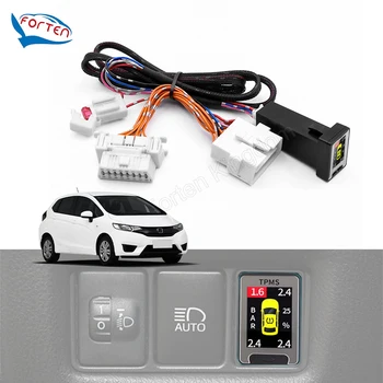 TPMS, цифровой ЖК-дисплей для шин, автоматическая сигнализация, система контроля давления в шинах для Honda Fit/Jazz 2013-2015