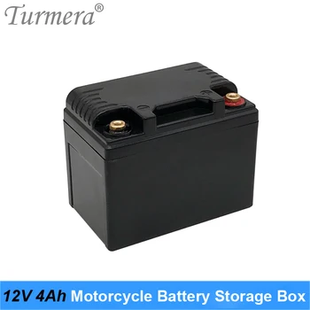 Turmera 12V 4Ah 5Ah Аккумуляторная батарея для мотоцикла, Батарейный блок, может вмещать 10 литий-ионных аккумуляторов 18650 или 5 литий-ионных аккумуляторов 32700 Lifepo4