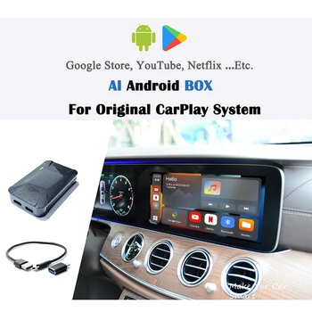 Youtube Netflix В OEM CarPlay AI Android Box USB-ключ Для Mercedes W213 W463 W222 S350L S450L W177 W247 C257 C167 V167 X166