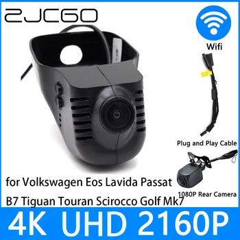 ZJCGO Dash Cam 4K UHD 2160P Автомобильный Видеорегистратор DVR Ночного Видения для Volkswagen Eos Lavida Passat B7 Tiguan Touran Scirocco Golf