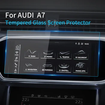 Автомобильные наклейки, защитная пленка для дисплея навигатора Audi A7 2023, Закаленное стекло, защитные пленки, Автомобильные Аксессуары для транспортных средств
