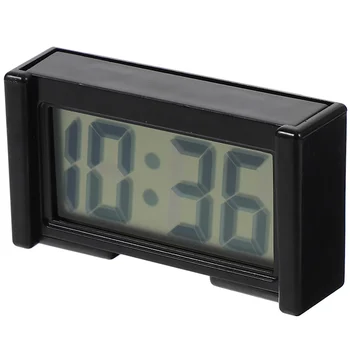 Автомобильные электронные часы Часы с цифровым дисплеем автомобиля Часы с приборной панелью Пластиковые Мини