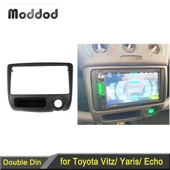 Автомобильный Радиоприемник Подходит для Toyota Vitz Yaris для Echo 1999-2005 Dash Kit Стерео DVD-плеер Установка Объемной Отделки Панели Рамка Безель