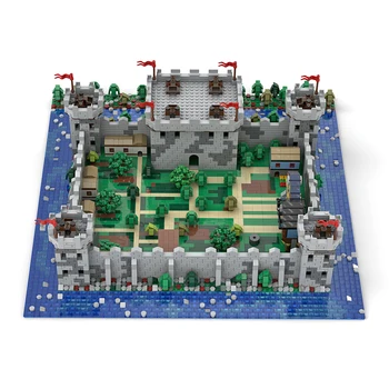Авторизованный 4719Pcs DIY Assembly Building Block MOC Medieval Castle Model Kit (лицензирован и разработан Mini Custom Set)