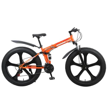 Велосипед Fat Bike Горный велосипед из алюминиевого сплава, 21-скоростные снежные велосипеды, толстые шины, снежные велосипеды, 26-дюймовый дорожный велосипед