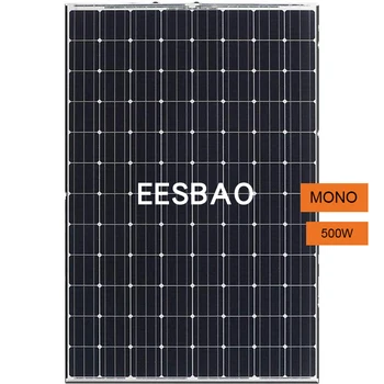 Высококачественная индивидуальная солнечная эффективная фотоэлектрическая модульная панель мощностью 440 Вт 450 Вт 470 Вт 500 Вт Одиночная солнечная + батарея % 2C + солнечная + панель