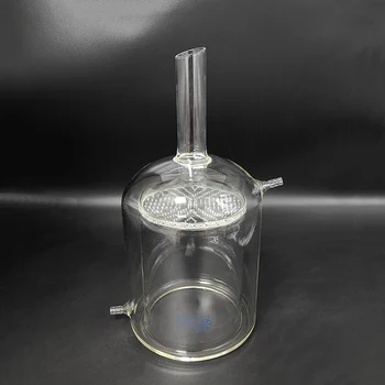 Двухслойная стеклянная фильтровальная пластинчатая воронка FAPE с небольшими отверстиями, 15 мл-1000 мл-2000 мл, Двухъярусная стеклянная втулочная воронка с отверстиями