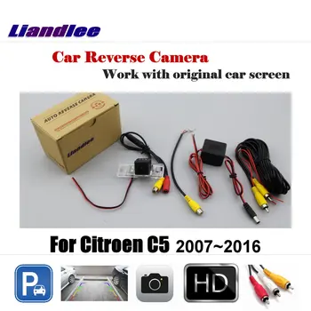 Для Citroen C5 2007-2016 Автомобильная Камера заднего Вида С обратной Парковкой AUTO HD CCD SONY OEM CAM С Адаптером