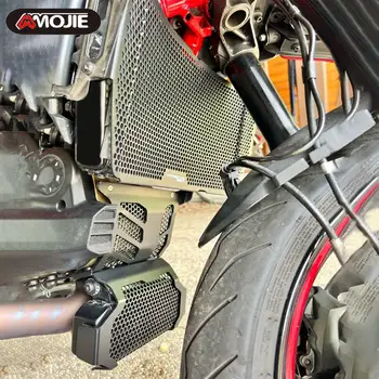 Для Ducati Hypermotard 950 SP RVE 2019 2020 2021 2022 2023 Защитная Крышка Решетки Радиатора Защита Масляного радиатора Защита Двигателя