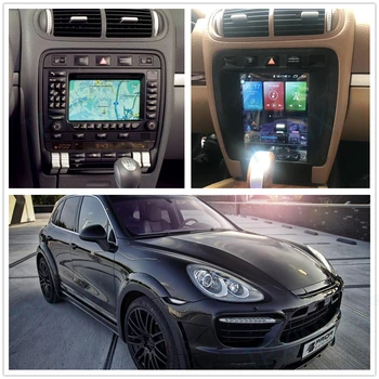 Для Porsche Cayenne 2002 - 2009 Android 10, стереосистема, автомагнитола с экраном, Мультимедийный плеер Tesla, головное устройство GPS-навигации