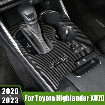 Для Toyota Highlander XU70 2020 2021 2022 2023 Гибридный ABS Автомобильный Переключатель Передач Панель Управления Крышка Наклейка Отделка Аксессуары Для Интерьера
