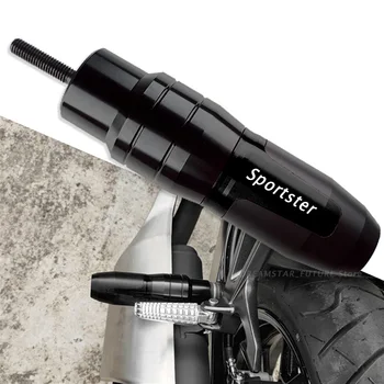 Для мотоцикла Harley Sportster Аксессуары с ЧПУ Защита от падения Слайдер выхлопной системы Аварийная накладка слайдер с логотипом