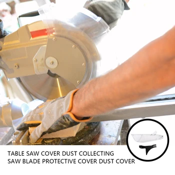 Защитный чехол Настольная пила Прозрачные защитные чехлы Для переработки Удобная подставка для деревообработки Защита от пыли 37MD