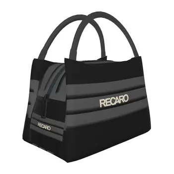 Изготовленная на заказ Сумка для ланча с логотипом Recaros для Мужчин и женщин, Теплый кулер, изолированный ланч-бокс для офисных поездок