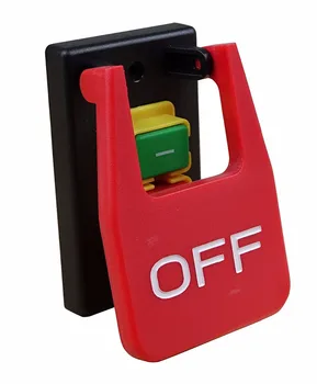 Кнопка аварийной остановки с красной крышкой, кнопочный выключатель 16A, защита от отключения питания/пониженного напряжения, Электромагнитный пусковой выключатель