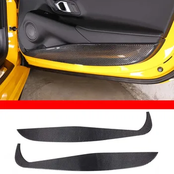 Комплект защитных Накладок для внутренней дверной панели автомобиля из углеродного волокна, Комплект Аксессуаров для Toyota GR Supra A90 MK5 2019-2022