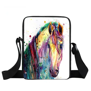 Красочная мини-сумка для мальчиков и девочек, уличная мини-сумка-мессенджер, инопланетяне поздороваются, пляжная сумка с рисунком 