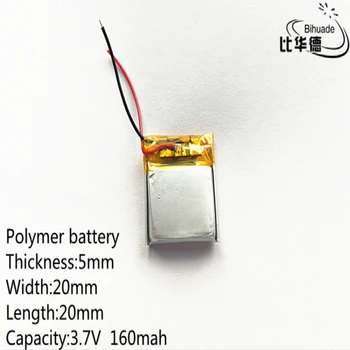 Литровый аккумулятор 3,7 В литий-полимерный аккумулятор 502020 052020 160 мАч MP3 MP4 MP5 Bluetooth игрушки