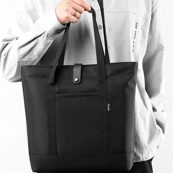 Модная сумка для документов, ручной портфель, деловой портфель, Мужская сумка-тоут Большой емкости, повседневная сумка