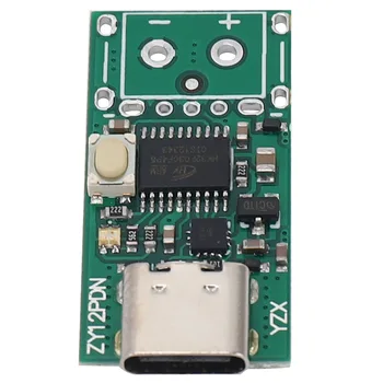Модуль питания преобразователя USB-C PD2.0/3.0 в постоянный ток, Устройство для быстрой зарядки, триггер опроса, тестер детектора опроса (ZY12PDN)