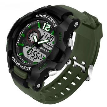 Мужские спортивные часы, светодиодные цифровые часы, Ударопрочные Военные электронные наручные часы 50 Maters Waterproof Relogio Masculino