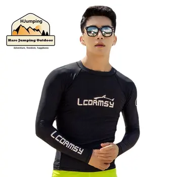 Мужской костюм для серфинга, спортивная одежда для прыжков на открытом воздухе, раздельный водолазный костюм с длинными рукавами, быстросохнущий купальник для пары серфинга