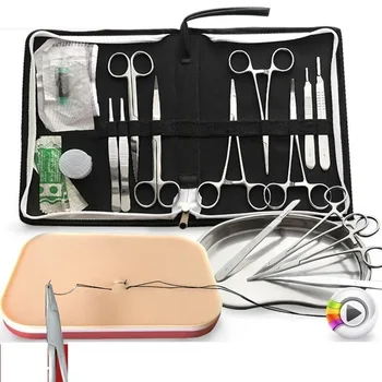 Набор инструментов для обучения медицинским наукам, хирургический инструмент, набор инструментов для хирургических швов, набор для студентов