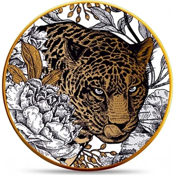 Набор сервировочных тарелок Toygar Majida из 6 предметов леопардового цвета 25 см
