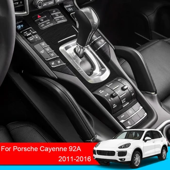 Наклейка на салон автомобиля для Porsche Cayenne 92A 2011-2016, Наклейка на подъемную оконную панель, коробка передач, приборная панель, защитная пленка, Аксессуар