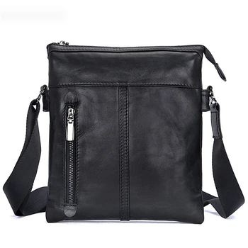 Новое поступление, модные деловые мужские сумки-мессенджеры, маленькая сумка через плечо из натуральной кожи для мужчин