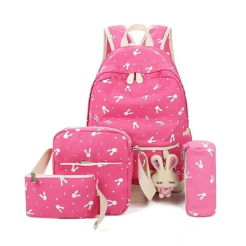 Новые школьные сумки для подростков, школьный рюкзак для девочек, набор школьных рюкзаков с принтом Большой емкости, рюкзак, Милые сумки для книг