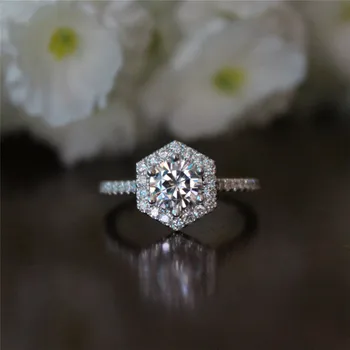 Обручальное кольцо Huitan простой геометрической формы CZ для женщин, великолепные сдержанные аксессуары для помолвки, ювелирные изделия хорошего качества